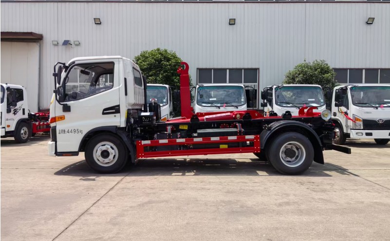 江淮插電式混合動(dòng)力車廂可卸式垃圾車